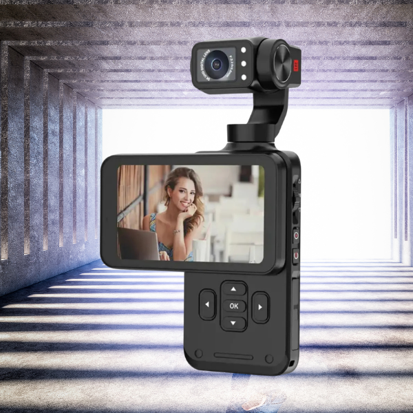 Peining PEI-SK20 câmera de vlog com gimbal integrado